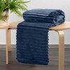 Koc EUROFIRANY Soft 170 x 210 cm Granatowy Kolor Granatowy