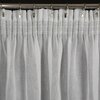 Firana gotowa EUROFIRANY Linzi 140 x 270 cm Biały Obciążnik Nie