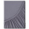 Prześcieradło EUROFIRANY Jersey 90 x 200 cm Ciemnostalowy Materiał Jersey bawełniany