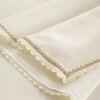 Obrus EUROFIRANY Lace 140 x 220 cm Kremowy Materiał Poliester