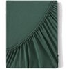Prześcieradło EUROFIRANY Classic Jersey 240 x 220 cm Ciemnozielony Z gumką Tak