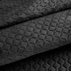 Narzuta EUROFIRANY Dimon 70 x 160 cm Czarny Materiał Poliester