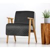 Narzuta EUROFIRANY Dimon 70 x 160 cm Czarny Kolor Czarny