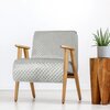 Narzuta EUROFIRANY Ariel 70 x 160 cm Srebrny Kolor Srebrny