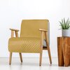 Narzuta EUROFIRANY Ariel 70 x 160 cm Musztardowy Kolor Musztardowy