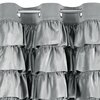 Zasłona EUROFIRANY Aura 140 x 250 cm Srebrny Materiał 100% poliester