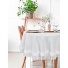 Obrus EUROFIRANY Jasper 150 cm Biały Kształt Okrągły