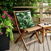 Poszewka EUROFIRANY Garden 6 45 x 45 cm Zielony Wzór Liście