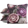 Poszewka EUROFIRANY Velvet 119 45 x 45 cm Fioletowo-czarny Rodzaj zapięcia Zamek
