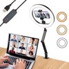 Lampa pierścieniowa APEXEL APL-FL20 Czarny Zasilanie USB