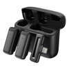 Mikrofon z etui ładującym APEXEL APL-MIC014 (2 szt.) Kolor Czarny