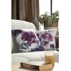 Poszewka EUROFIRANY Velvet 124 45 x 45 cm Fioletowo-kremowy Wzór Kwiaty