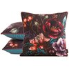 Poszewka EUROFIRANY Velvet 130 45 x 45 cm Bordowo-turkusowy Rodzaj zapięcia Zamek