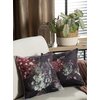 Poszewka EUROFIRANY Velvet 131 45 x 45 cm Ciemnofioletowy Rodzaj zapięcia Zamek