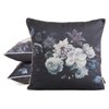 Poszewka EUROFIRANY Velvet 133 45 x 45 cm Czarno-fioletowy Rodzaj zapięcia Zamek