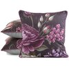 Poszewka EUROFIRANY Velvet 120 45 x 45 cm Fioletowo-czarny Rodzaj zapięcia Zamek