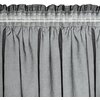 Firana gotowa EUROFIRANY Carli 140 x 270 cm Czarny Sposób zawieszenia Haczyki