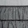 Firana gotowa EUROFIRANY Carli 140 x 270 cm Czarny Materiał 100% poliester