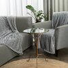 Koc EUROFIRANY D91 Cindy6 200 x 220 cm Srebrny Kolor Srebrny