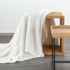 Koc EUROFIRANY Design 91 Lori 170 x 210 cm Biały Wzór Gładki