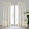 Firana gotowa EUROFIRANY Carli 140 x 270 cm Beżowy Sposób zawieszenia Taśma