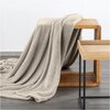 Koc EUROFIRANY D91 Lori 170 x 210 cm Beżowy Kolor Beżowy