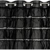 Firana gotowa EUROFIRANY Aura 140 x 250 cm Czarny