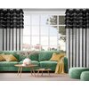 Firana gotowa EUROFIRANY Aura 140 x 250 cm Czarny Szerokość [cm] 140