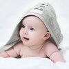 Ręcznik z kapturem Baby 100 x 100 cm Srebrny Gwarancja 24 miesiące