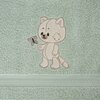 Ręcznik z kapturem Baby 100 x 100 cm Miętowy Wyposażenie 1 x ręcznik z kapturem 100 x 100 cm
