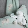 Ręcznik z kapturem Baby 100 x 100 cm Miętowy Gwarancja 24 miesiące