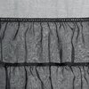 Firana gotowa EUROFIRANY Carli 140 x 250 cm Czarny Zawartość zestawu 1 x firana 140 x 250 cm