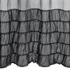 Firana gotowa EUROFIRANY Carli 140 x 250 cm Czarny Obciążnik Nie