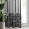 Firana gotowa EUROFIRANY Carli 140 x 250 cm Czarny Wysokość [cm] 250