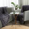 Koc EUROFIRANY D91 Cindy6 150 x 200 cm Stalowy Kolor Stalowy