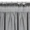 Firana gotowa EUROFIRANY Carli 140 x 250 cm Czarny Sposób zawieszenia Haczyki