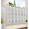 Firana gotowa EUROFIRANY Lilia 2 150 x 70 cm Biały Materiał 100% poliester