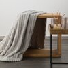 Koc EUROFIRANY Design 91 Lisa 70 x 160 cm Srebrny Kolor Srebrny