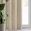 Zasłona EUROFIRANY Adari 140 x 250 cm Ciemnobeżowy Materiał 100% poliester