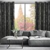 Zasłona EUROFIRANY Libi 140 x 250 cm Czarno-srebrny Wysokość [cm] 250