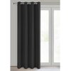 Zasłona EUROFIRANY Adari 140 x 250 cm Czarny Sposób zawieszenia Przelotki