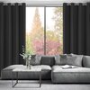 Zasłona EUROFIRANY Adari 140 x 250 cm Czarny Styl Klasyczny