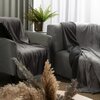 Koc EUROFIRANY Tedy 150 x 200 cm Stalowy Kolor Stalowy