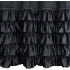 Zasłona EUROFIRANY Carli 140 x 250 cm Czarny Sposób zawieszenia Przelotki