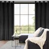 Zasłona EUROFIRANY Ariadna 140 x 250 cm Czarny Wysokość [cm] 250