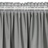 Zasłona EUROFIRANY Carli 140 x 270 cm Srebrny Szerokość [cm] 140
