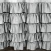 Zasłona EUROFIRANY Dani 140 x 250 cm Srebrny Sposób zawieszenia Żabki