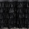 Zasłona EUROFIRANY Dani 140 x 250 cm Czarny Sposób zawieszenia Żabki
