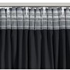 Zasłona EUROFIRANY Dani 140 x 250 cm Czarny Materiał 100% poliester - welwet