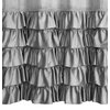 Zasłona EUROFIRANY Carli 140 x 250 cm Srebrny Liczba elementów w zestawie 1